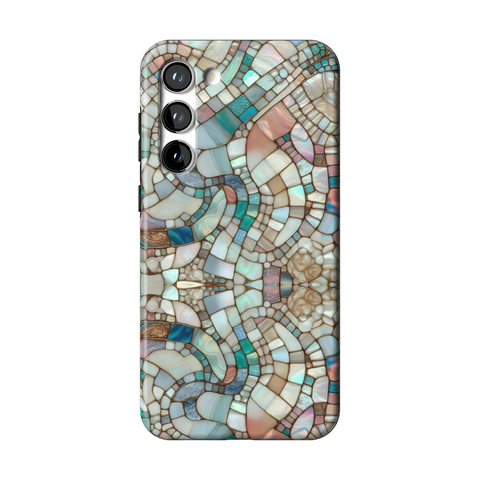 Mermaid Stained Glass Tough Phone Case for Galaxy S23 Plus - The Urban Flair