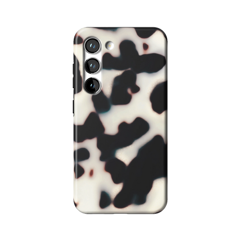 Off White Tortoise Shell Print Tough Phone Case for Galaxy S23 - The Urban Flair
