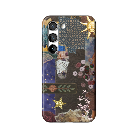 Whimsy Mixed Media Collage Tough Phone Case for Galaxy S23 - The Urban Flair