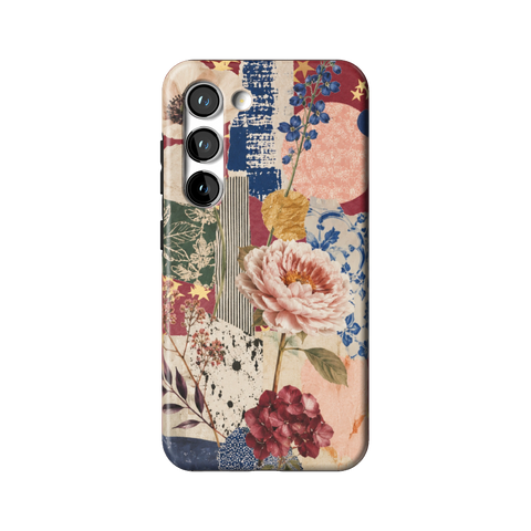 Rustic Botanical Collage Tough Phone Case for Galaxy S23 - The Urban Flair