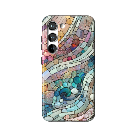 Pastel Stained Glass Tough Phone Case for Galaxy S23 - The Urban Flair
