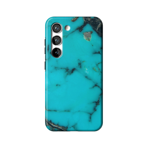 Turquoise Stone Print Tough Phone Case for Galaxy S23 - The Urban Flair