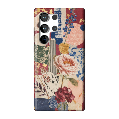 Rustic Botanical Collage Tough Phone Case for Galaxy S23 Ultra - The Urban Flair