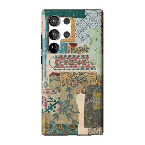 Boho Mixed Media Tough Phone Case for Galaxy S23 Ultra - The Urban Flair