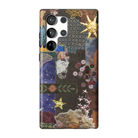 Whimsy Mixed Media Collage Tough Phone Case for Galaxy S23 Ultra - The Urban Flair
