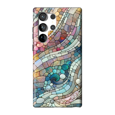 Pastel Stained Glass Tough Phone Case for Galaxy S23 Ultra - The Urban Flair
