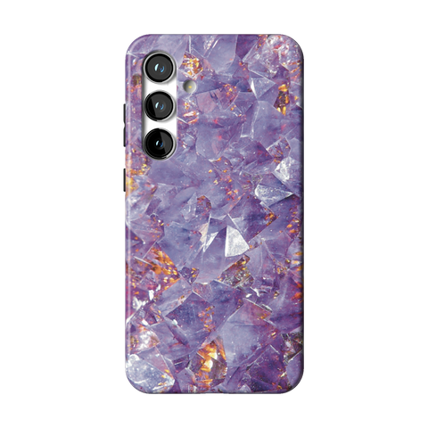 Raw Amethyst Crystal Tough Phone Case for Galaxy S24 Plus - The Urban Flair