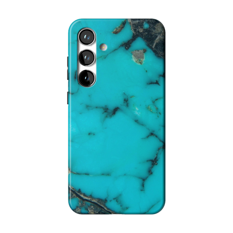 Turquoise Stone Print Tough Phone Case for Galaxy S24 Plus - The Urban Flair