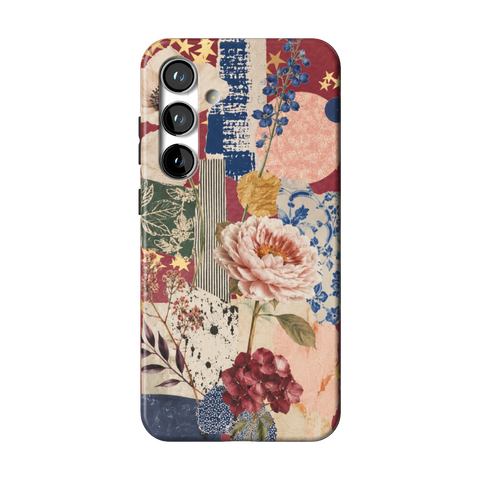 Rustic Botanical Collage Tough Phone Case for Galaxy S24 Plus - The Urban Flair