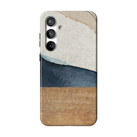 Rustic Watercolor & Wood Print Tough Phone Case for Galaxy S24 Plus - The Urban Flair