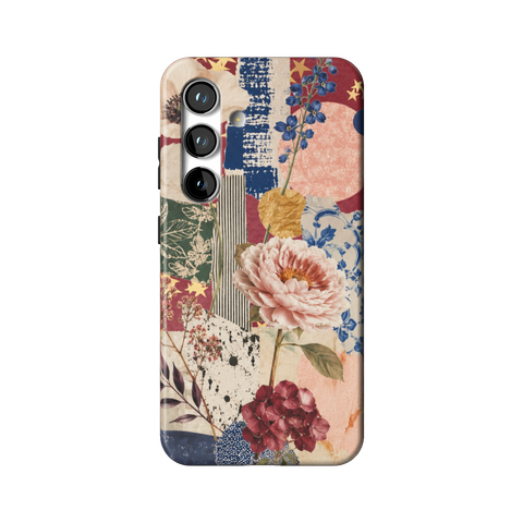 Rustic Botanical Collage Tough Phone Case for Galaxy S24 - The Urban Flair