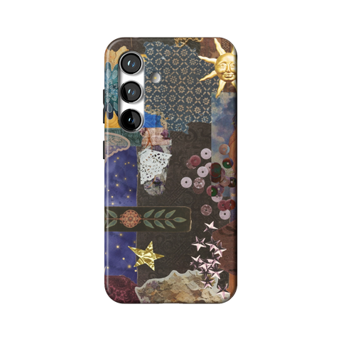 Whimsy Mixed Media Collage Tough Phone Case for Galaxy S24 - The Urban Flair