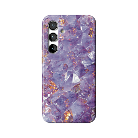 Raw Amethyst Crystal Tough Phone Case for Galaxy S24 - The Urban Flair