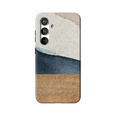 Rustic Watercolor & Wood Print Tough Phone Case for Galaxy S24 - The Urban Flair