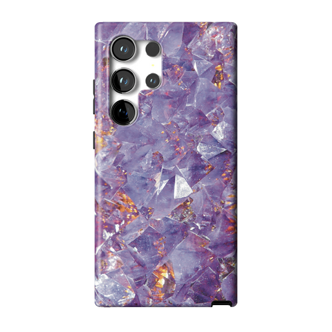 Raw Amethyst Crystal Tough Phone Case for Galaxy S24 Ultra - The Urban Flair