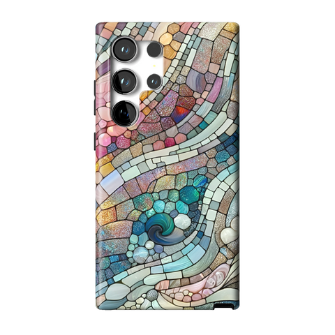 Pastel Stained Glass Tough Phone Case for Galaxy S24 Ultra - The Urban Flair
