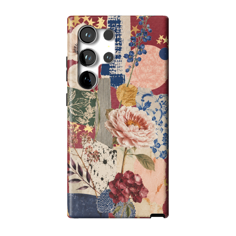 Rustic Botanical Collage Tough Phone Case for Galaxy S24 Ultra - The Urban Flair