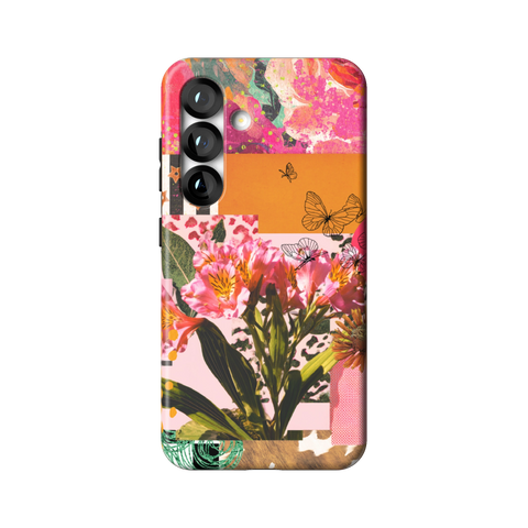 Maximalist Bloom Collage Tough Phone Case for Galaxy S25 - The Urban Flair