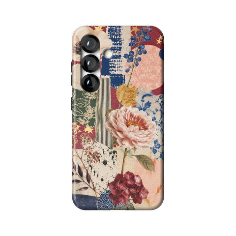 Rustic Botanical Collage Tough Phone Case for Galaxy S25 - The Urban Flair