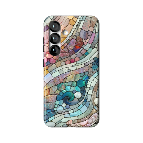 Pastel Stained Glass Tough Phone Case for Galaxy S25 - The Urban Flair
