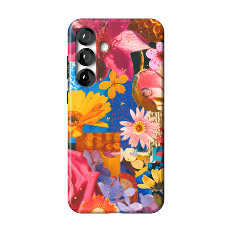 Summer Flower Collage Tough Phone Case for Galaxy S25 Plus - The Urban Flair