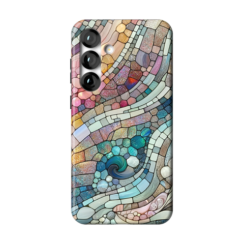 Pastel Stained Glass Tough Phone Case for Galaxy S25 Plus - The Urban Flair