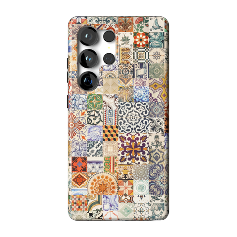 Real Portuguese Tiles Tough Phone Case for Galaxy S25 Ultra - The Urban Flair