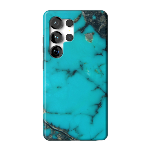 Turquoise Stone Print Tough Phone Case for Galaxy S25 Ultra - The Urban Flair