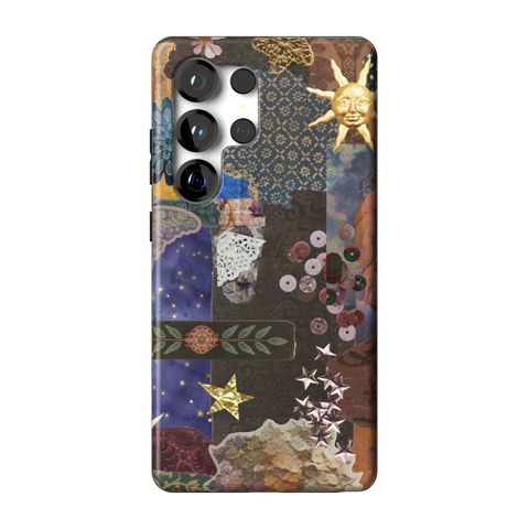 Whimsy Mixed Media Collage Tough Phone Case for Galaxy S25 Ultra - The Urban Flair