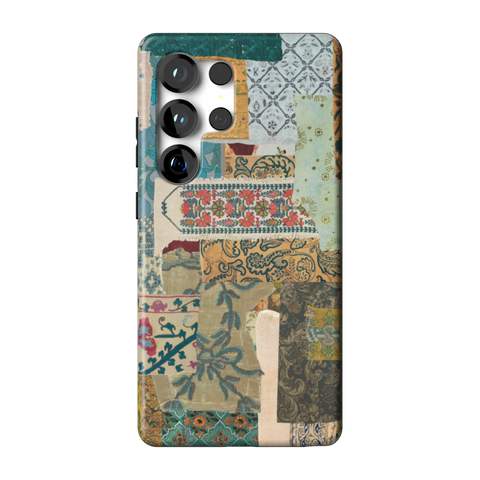 Boho Mixed Media Tough Phone Case for Galaxy S25 Ultra - The Urban Flair