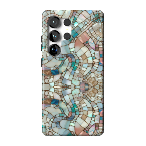 Mermaid Stained Glass Tough Phone Case for Galaxy S25 Ultra - The Urban Flair
