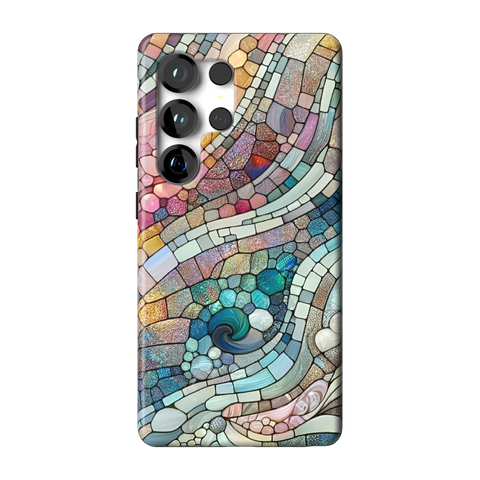 Pastel Stained Glass Tough Phone Case for Galaxy S25 Ultra - The Urban Flair