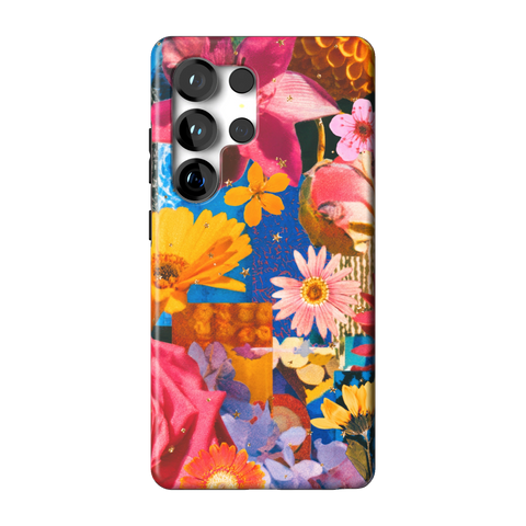 Summer Flower Collage Tough Phone Case for Galaxy S25 Ultra - The Urban Flair
