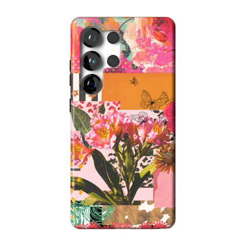 Maximalist Bloom Collage Tough Phone Case for Galaxy S25 Ultra - The Urban Flair