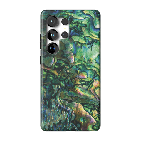 Green Abalone Shell Tough Phone Case for Galaxy S25 Ultra - The Urban Flair
