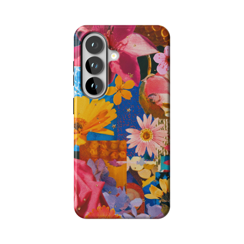 Summer Flower Collage Tough Phone Case for Galaxy S26 - The Urban Flair