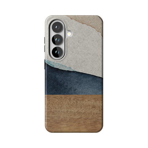 Rustic Watercolor & Wood Print Tough Phone Case for Galaxy S26 - The Urban Flair