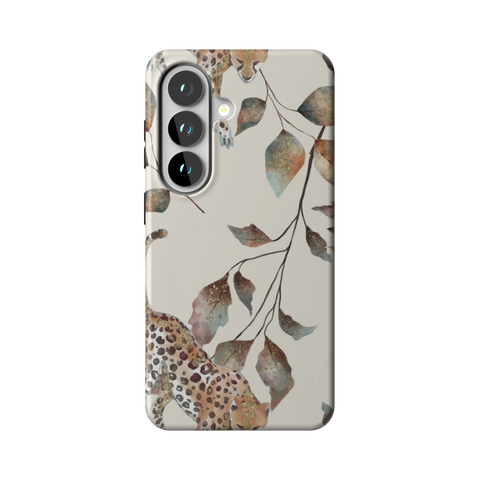 Autumn Cheetah Botanical Tough Phone Case for Galaxy S26 - The Urban Flair