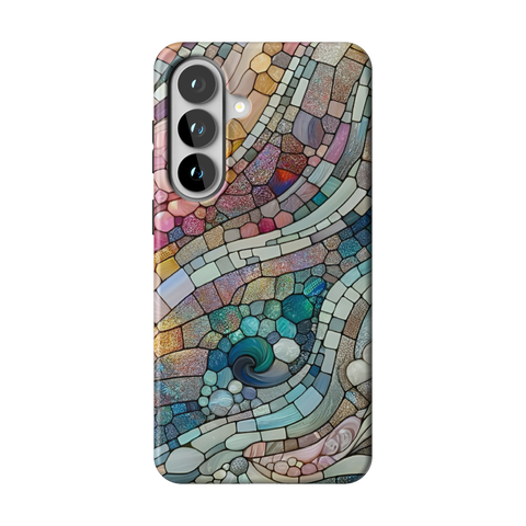 Pastel Stained Glass Tough Phone Case for Galaxy S26 Plus - The Urban Flair