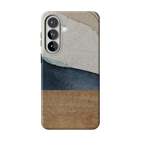 Rustic Watercolor & Wood Print Tough Phone Case for Galaxy S26 Plus - The Urban Flair