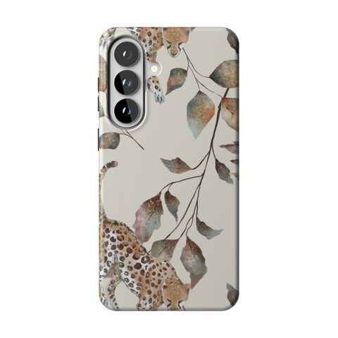 Autumn Cheetah Botanical Tough Phone Case for Galaxy S26 Plus - The Urban Flair