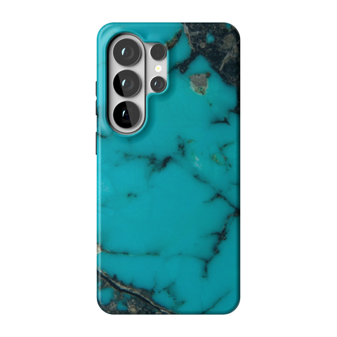 Turquoise Stone Print Tough Phone Case for Galaxy S26 Ultra - The Urban Flair