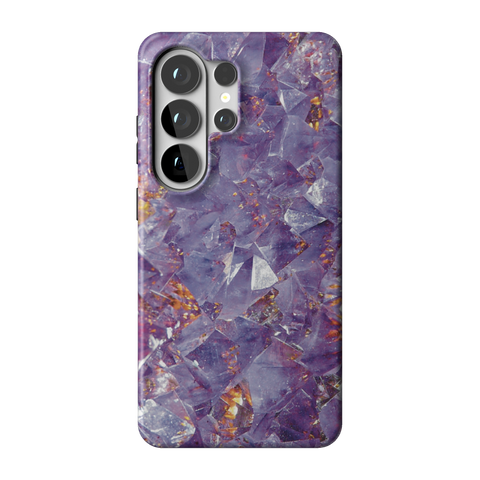 Raw Amethyst Crystal Tough Phone Case for Galaxy S26 Ultra - The Urban Flair