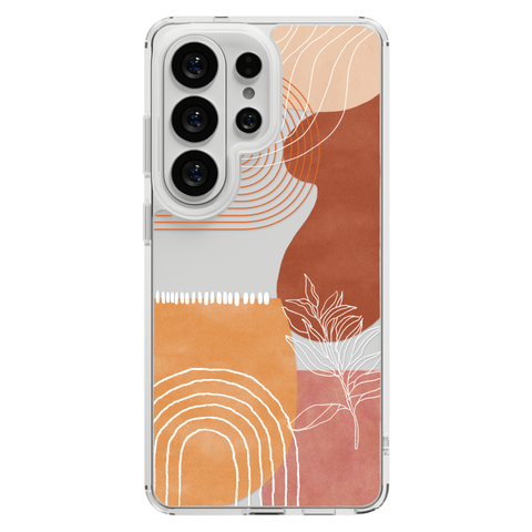 Aesthetic Modern Clear Phone Case shown on Galaxy S25 Ultra