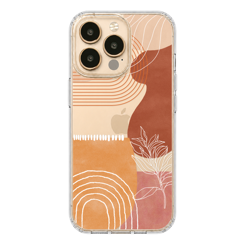 Aesthetic Modern Clear Phone Case shown on iPhone 13 Pro