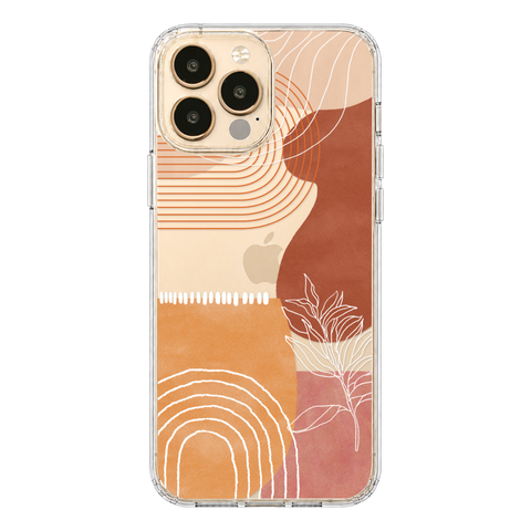 Aesthetic Modern Clear Phone Case shown on iPhone 13 Pro Max