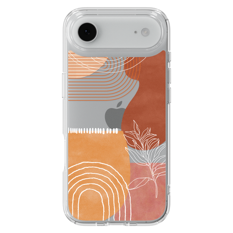 Aesthetic Modern Clear Phone Case shown on iPhone 17 Air