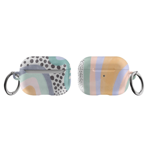 Aesthetic Abstract Pastel AirPods Case for AirPods Pro and AirPods 1st/2nd Gen - The Urban Flair (Feat)