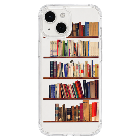Book Lover's Clear Phone Case shown on iPhone 13 Mini