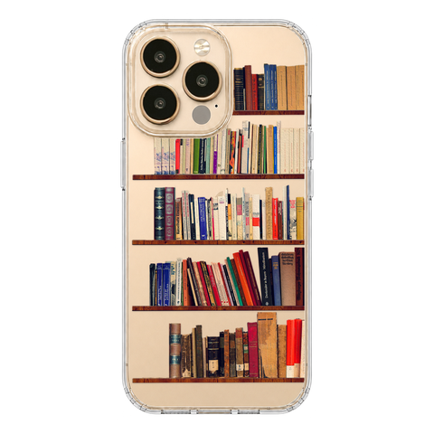 Book Lover's Clear Phone Case shown on iPhone 13 Pro